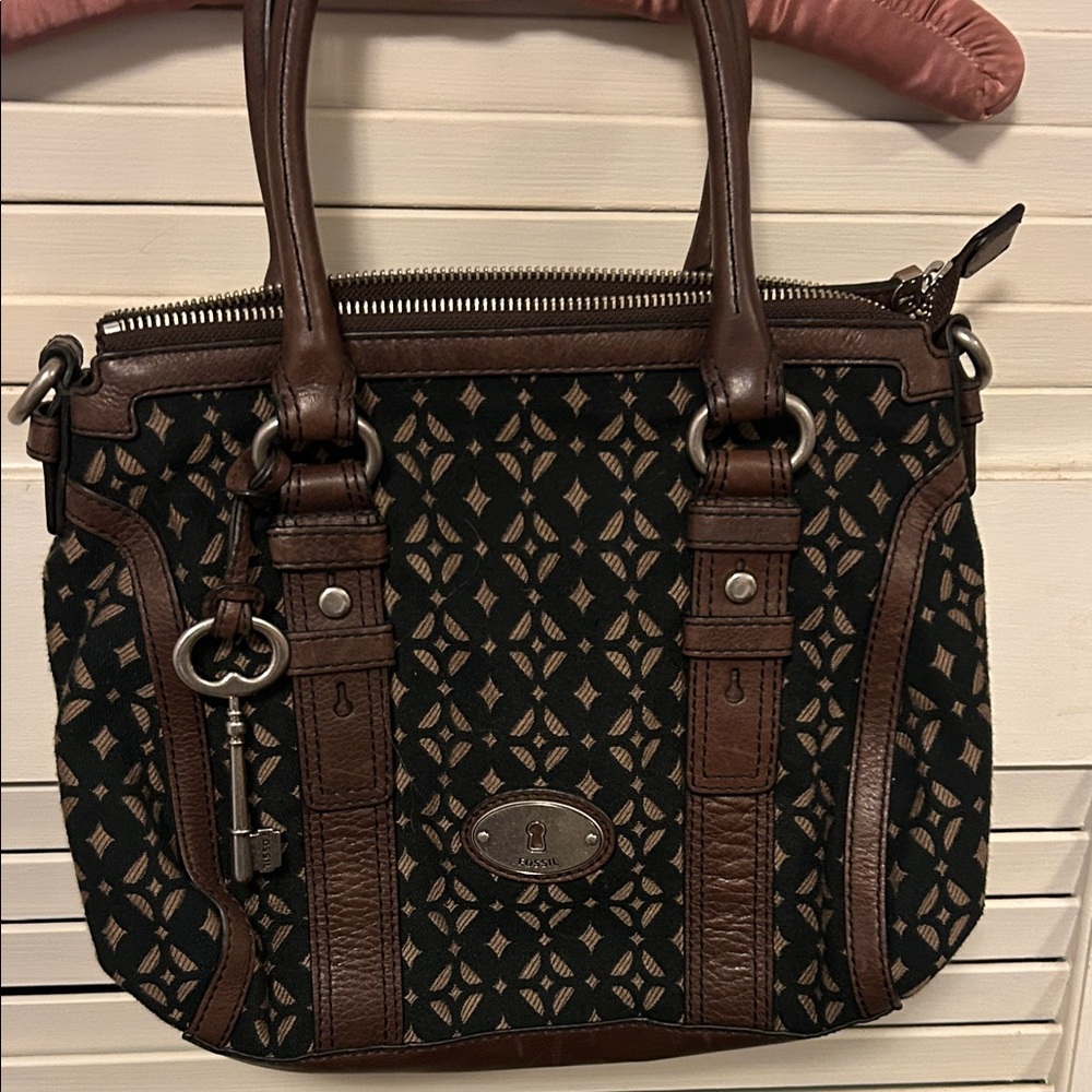 Fossil Leather Trimmed Women's Bag
